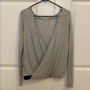 NWT gray Forever 21 activewear long sleeve top XS
